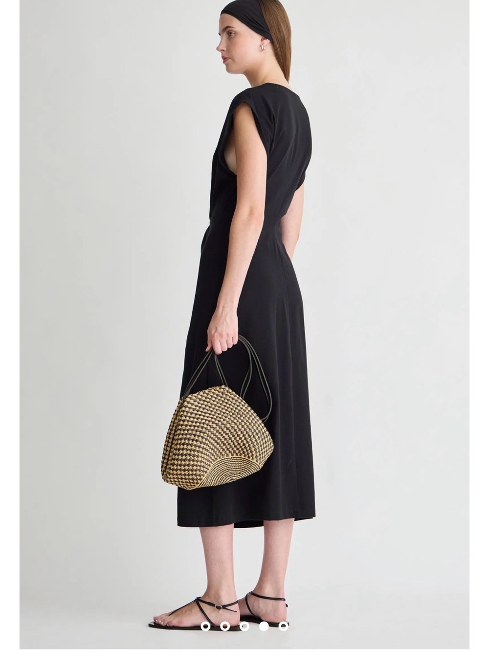 Apiece Apart Black Sleeveless Midi Dress